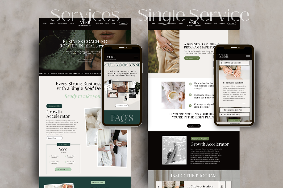 Showit Website Template Coach/Course, a Squarespace Template by Warmsoulgallery (Photo 4 of 10)