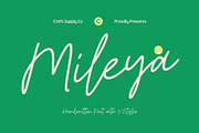 CS Mileya – Stylish Script Font, a Script Font by Craft Supply Co. (Thumbnail 1 of 8)
