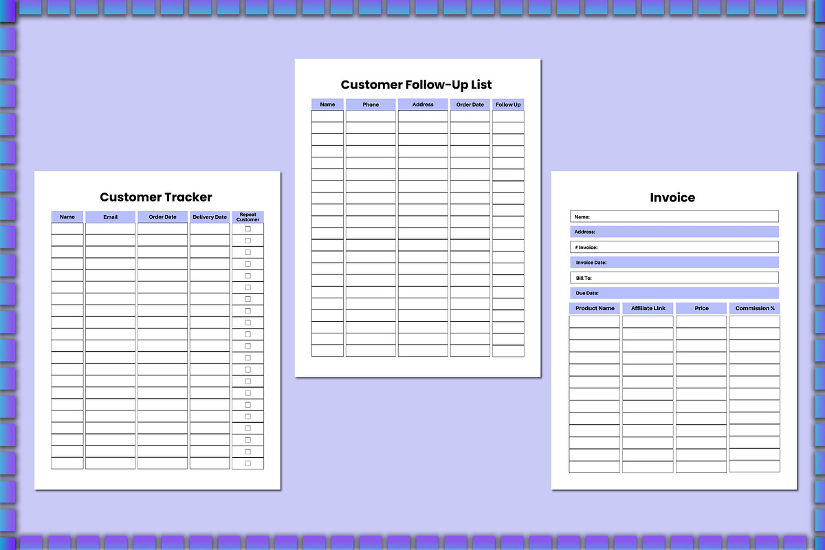 Craft & Handmade Business Planner, a Stationery Template by Shumaya (Photo 5 of 5)