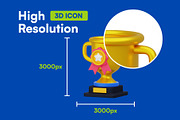 20 School and Education 3D Icon Set, an Object 3D Model by Bilicube Studio (Thumbnail 2 of 6)