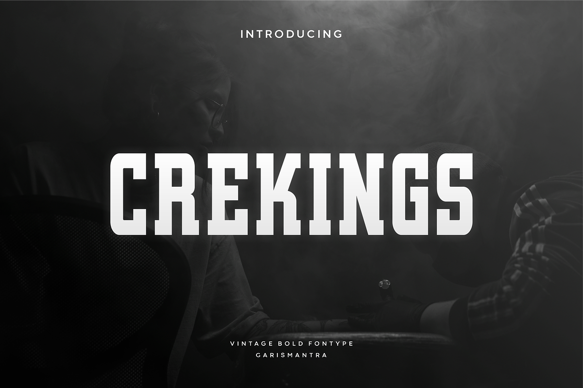 Crekings, a Serif Font by garismantra (Photo 1 of 3)