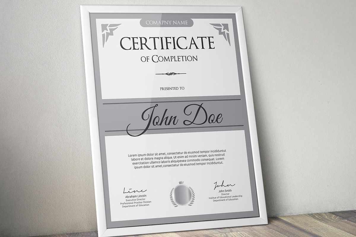 Certificate Word | PSD | AI, a Stationery Template by Curve Design (Photo 2 of 5)