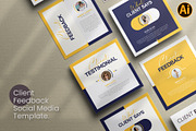 Feedback or Review Instagram Post, a Social Media Template by Pixelpick (Thumbnail 2 of 2)