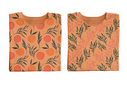 Peaches and leaves seamless pattern, a Pattern Graphic by hanifa_design (Thumbnail 3 of 5)