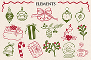 Merry Christmas Clipart Bundle, a Seasonal Illustration by LemonDesign (Thumbnail 4 of 4)