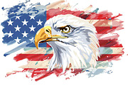Eagle Patriotic 4th of July PNG, a Graphic by VetalStock (Thumbnail 4 of 6)