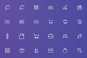 Shopping - Finance & Commerce Icons, an Outline Icon by FlatLineIcons (Thumbnail 4 of 6)