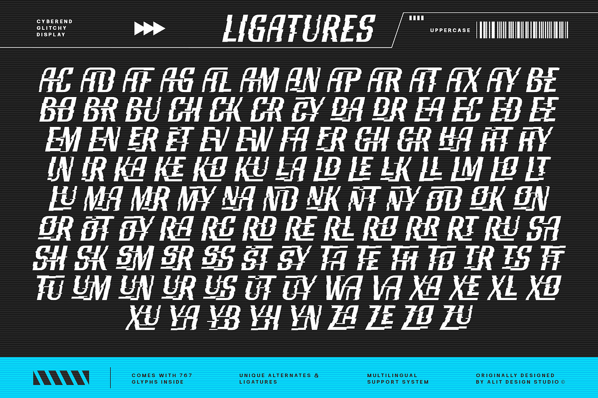 Cyberend Typeface, a Sans Serif Font by alit design (Photo 16 of 20)