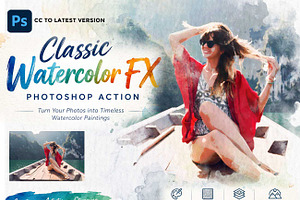 Classic Watercolor FX — Ps Action