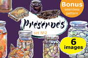 Watercolor preserved food-2, a Food Illustration by miminoshka (Thumbnail 1 of 10)