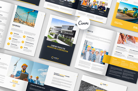 Builder Construction Company Profile, a Brochure Template by artbart