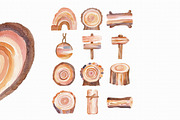 Watercolor Wood Boards Clipart, an Illustration by Libby Wishes (Thumbnail 3 of 4)