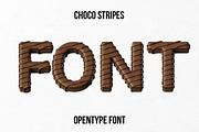 Choco Stripes Font, a Font by Handmadefont (Thumbnail 1 of 10)