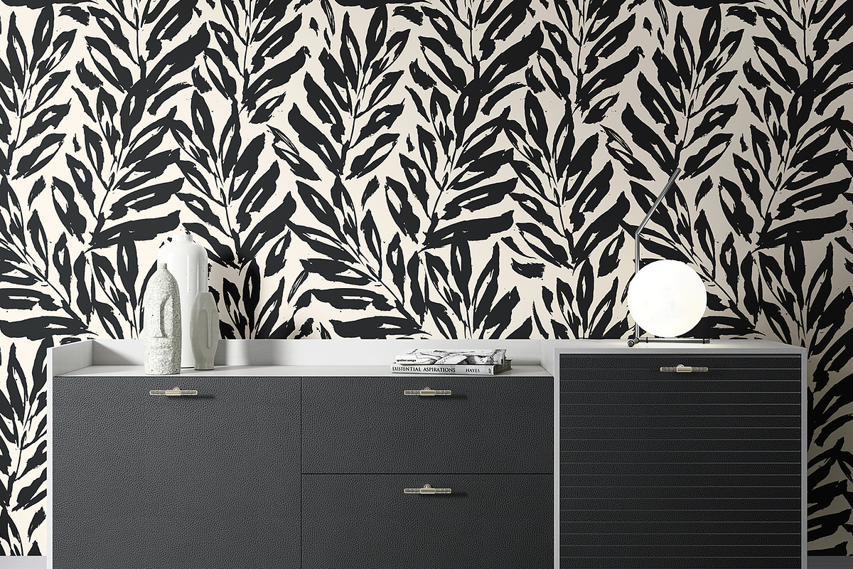 Hand Painted Leaves, a Pattern Graphic by MalyskaStudio (Photo 11 of 13)