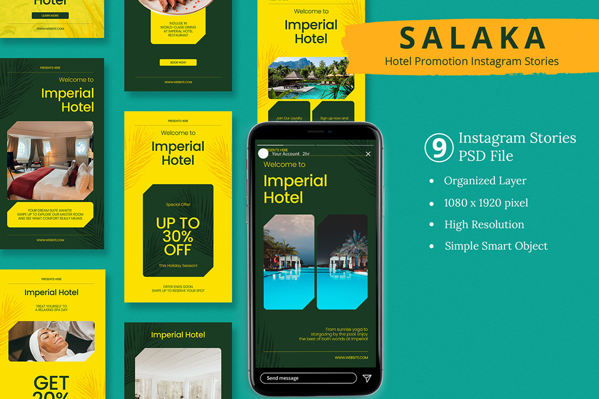 Hotel Promotion Instagram & Canva, a Social Media Template by Attype (Photo 1 of 4)