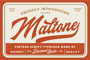 Maltone Script, a Script Font by Letterhend Studio (Thumbnail 1 of 10)