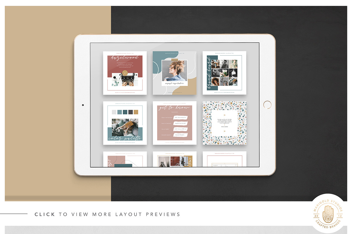 HAZELWOOD | Social Pack | Psd & Indd, a Social Media Template by Marigold Studios (Photo 10 of 10)