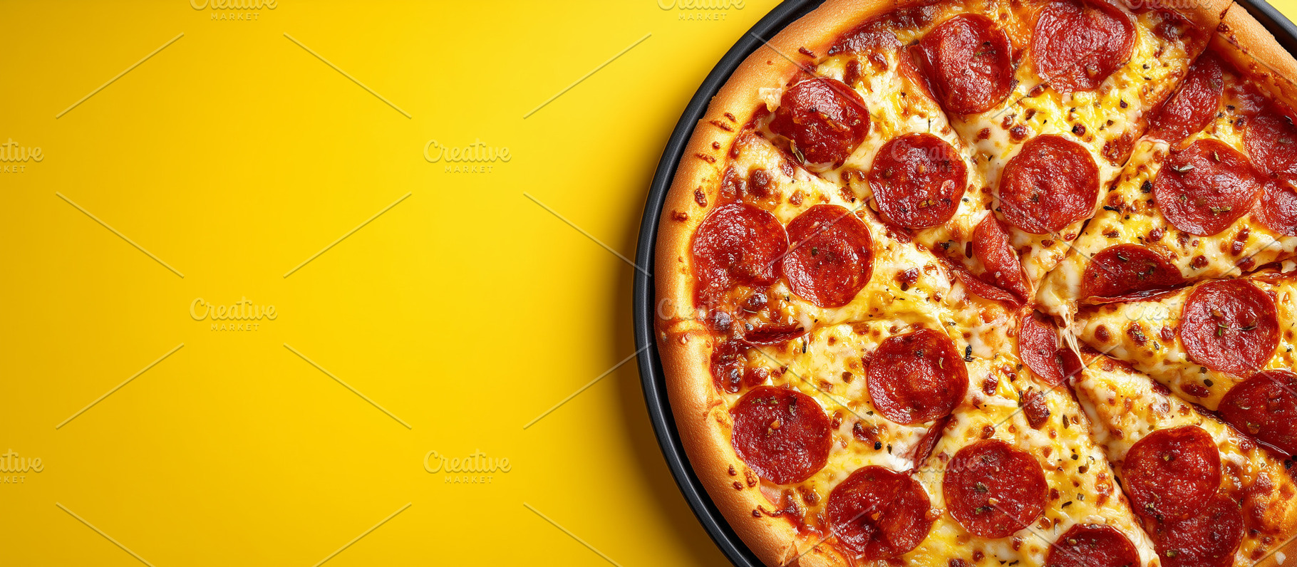 Hot pepperoni pizza with melted, a Food & Drink Photo by MistyDay