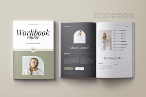 Online Course Workbook Template, a Brochure Template by Spark_Creative