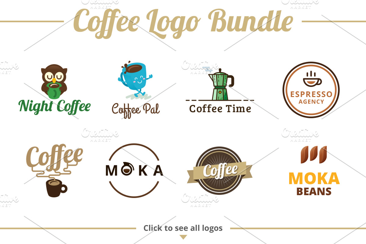 Coffee Logo Template Bundle, a Branding & Logo Template by Manudesign