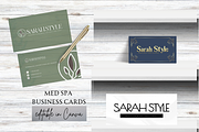 MED SPA BUSINESS CARDS TEMPLATES, a Marketing Template by Daring Digies (Thumbnail 1 of 5)