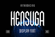Hensuga, a Sans Serif Font by lelevien (Thumbnail 1 of 5)