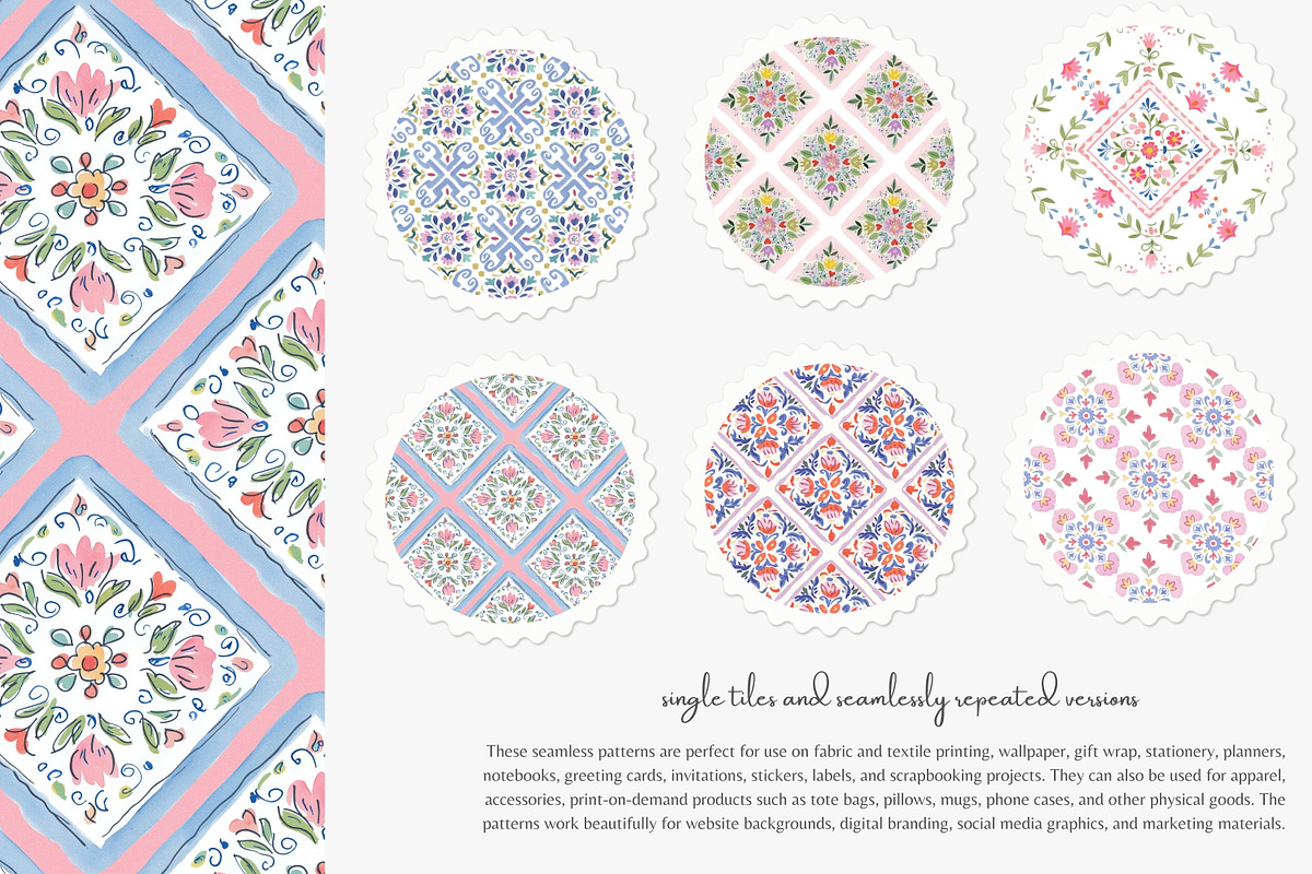 scandinavian folk art patterns, a Pattern Graphic by Patishop Art (Photo 6 of 9)