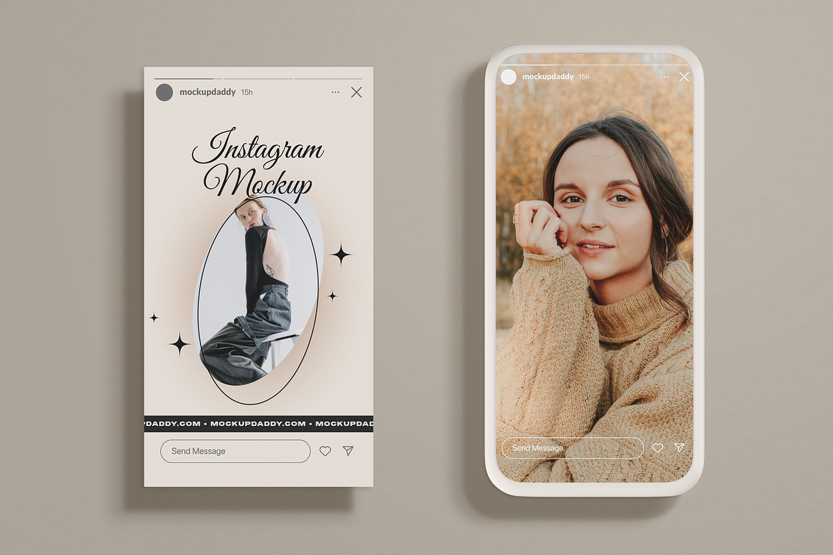 Instagram Feed & Tile Mockup, a Device Mockup by Mockupdaddy (Photo 5 of 20)