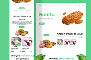 Garitta - Bakery Shop Landing Page