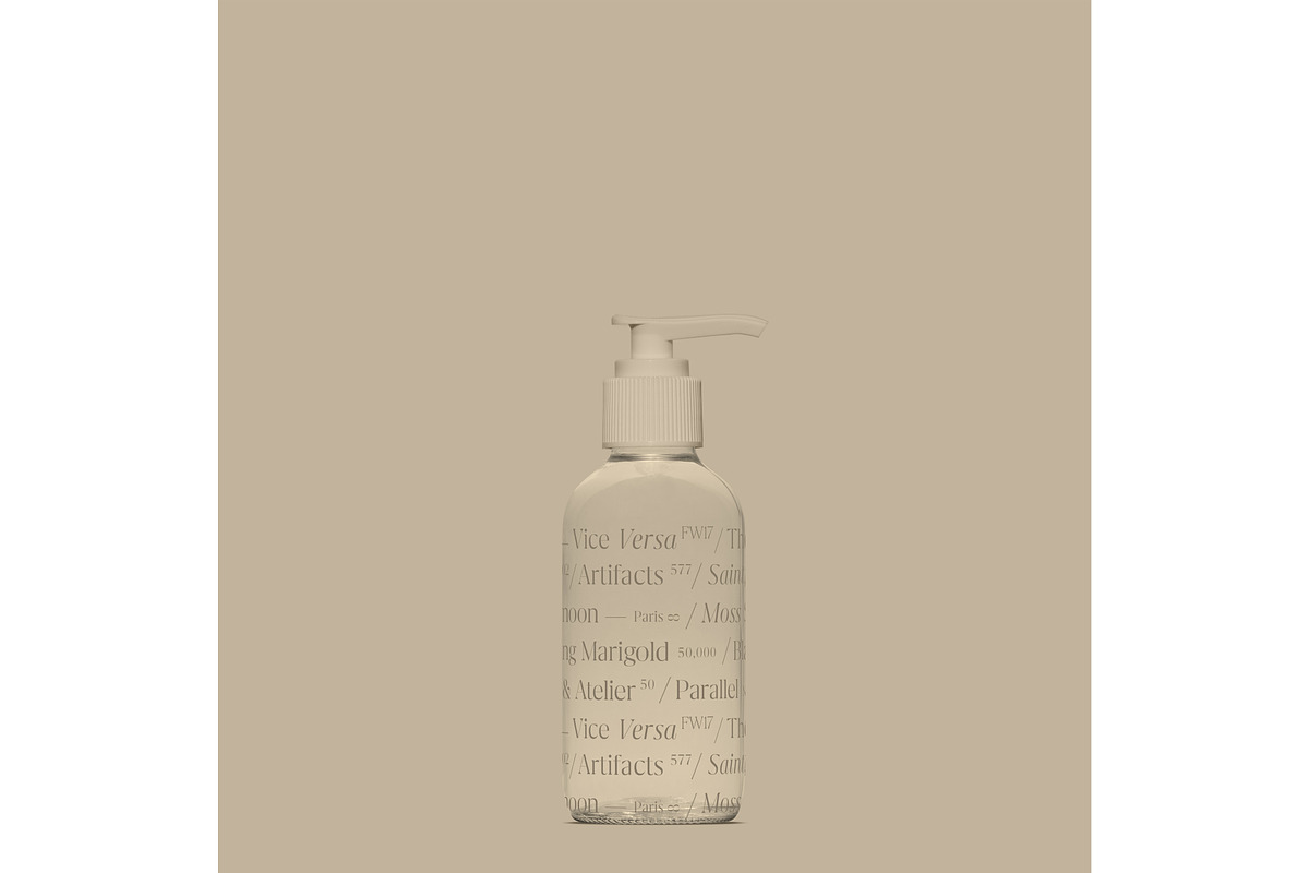 Glass Cosmetic Pump Bottle Mockup, a Pens & Pencil Mockup by Copal (Photo 12 of 17)