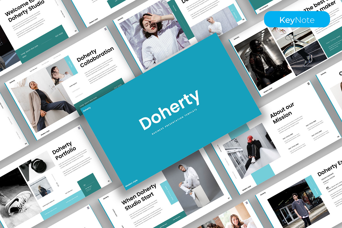 Doherty – Business Keynote Template, a Presentation Template by kreatifreya (Photo 1 of 5)