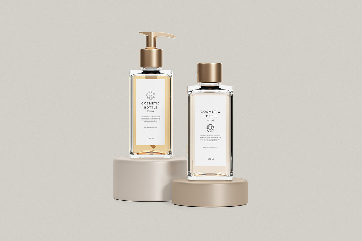 Cosmetic Bottle Mockup, a Merchandise Mockup by Twins_studio926 (Photo 2 of 5)
