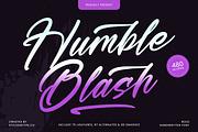 Humble Blash Bold Handwritten Font, a Script Font by stylishtype.co (Thumbnail 1 of 20)