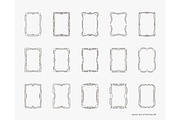 Vector Frames Set A4 format, a Pattern Graphic by andrii-pozdniakov (Thumbnail 1 of 2)