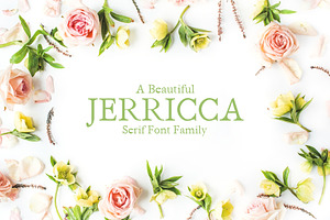 Jerricca Serif 4 Font Family Pack