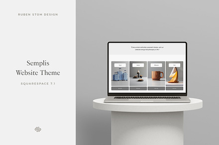Semplis Squarespace Website Theme