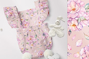 Watercolor Roses Clipart & Patterns, an Illustration by PicByKate (Thumbnail 7 of 7)