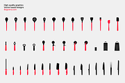 Kitchen Utensils - Modern Graphics, a Food Illustration by illugrama (Thumbnail 7 of 16)
