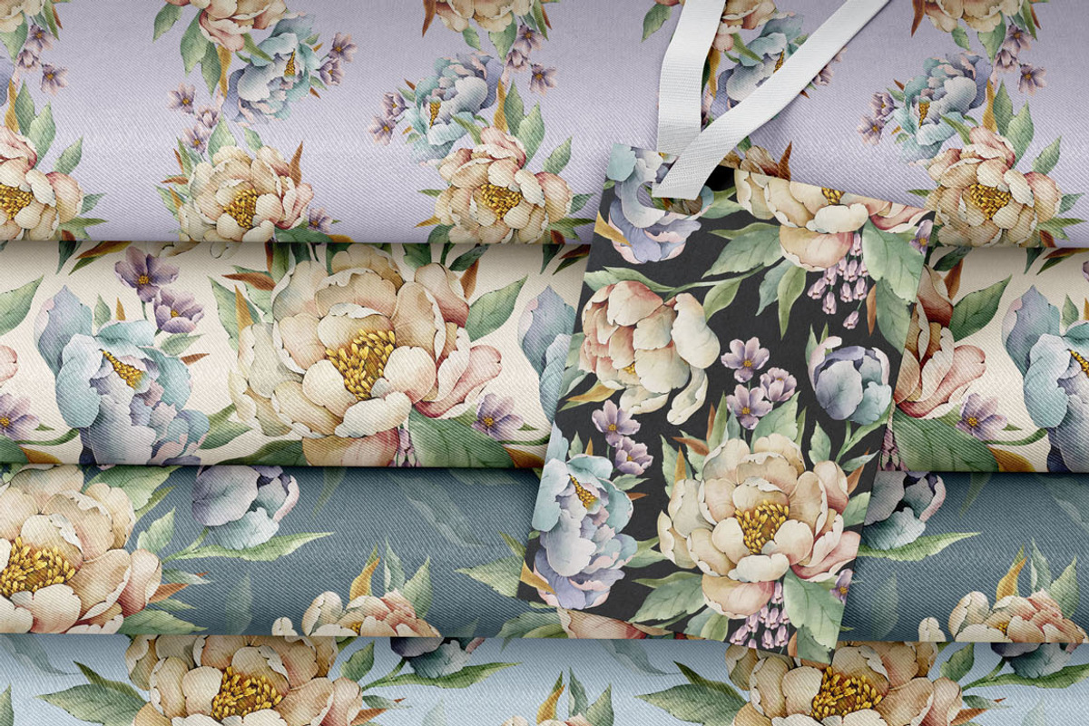 Watercolor flowers bloom set, a Decorative Illustration by AP Studio (Photo 15 of 18)