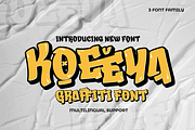 KOEEYA – Display Graffiti Font, a Handwritten Font by productype1 (Thumbnail 1 of 13)