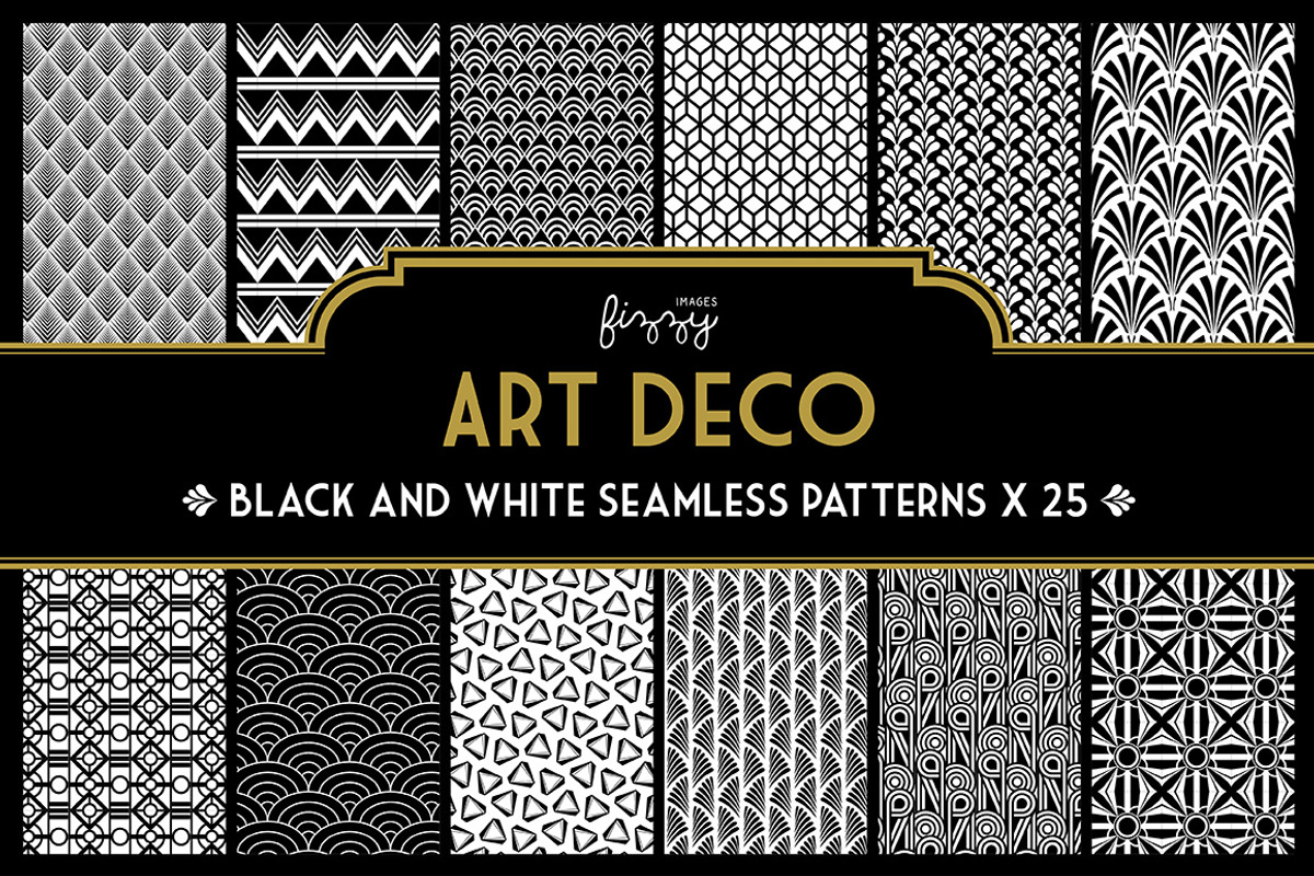 75 x Art Deco Black & White Bundle, a Pattern Graphic by Fizzy Images (Photo 3 of 4)