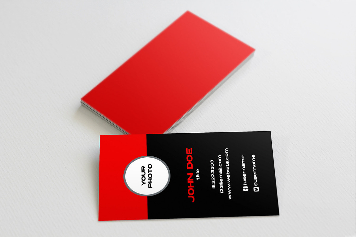 The Profile - Business Card Template, a Business Card Template by xxDeadPixels (Photo 2 of 5)