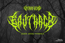 Gruthack - Death Metal Typeface
