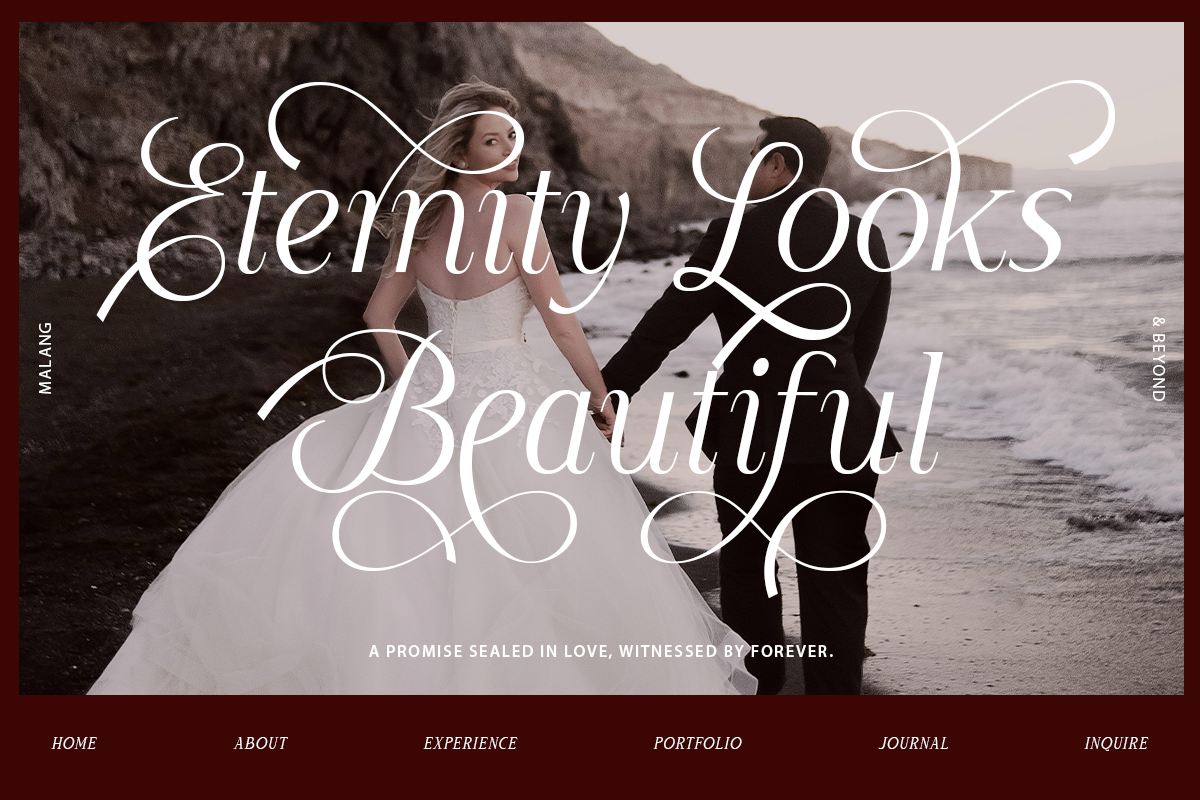 Elegant Wedding Serif - Rapodhite, a Serif Font by Font Liner (Photo 2 of 13)