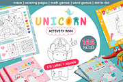 Unicorn Activity pages for kids book, an Education Illustration by Nursery Art (Thumbnail 1 of 9)