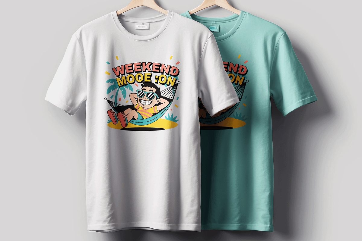 Weekend Mood Tshirt Design Funny, a Stationery Template by MightyDesign (Photo 3 of 6)
