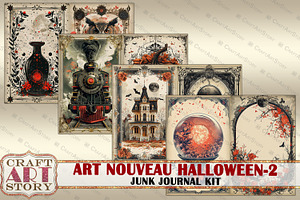 Art Nouveau Halloween-2 Junk Journal