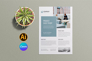 Case Study Flyer Canva