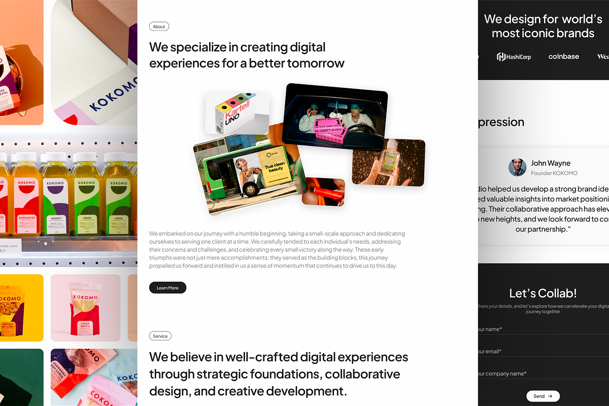 Duestudio - Company Website UI KIT A, a Device Mockup by Odama (Photo 3 of 6)