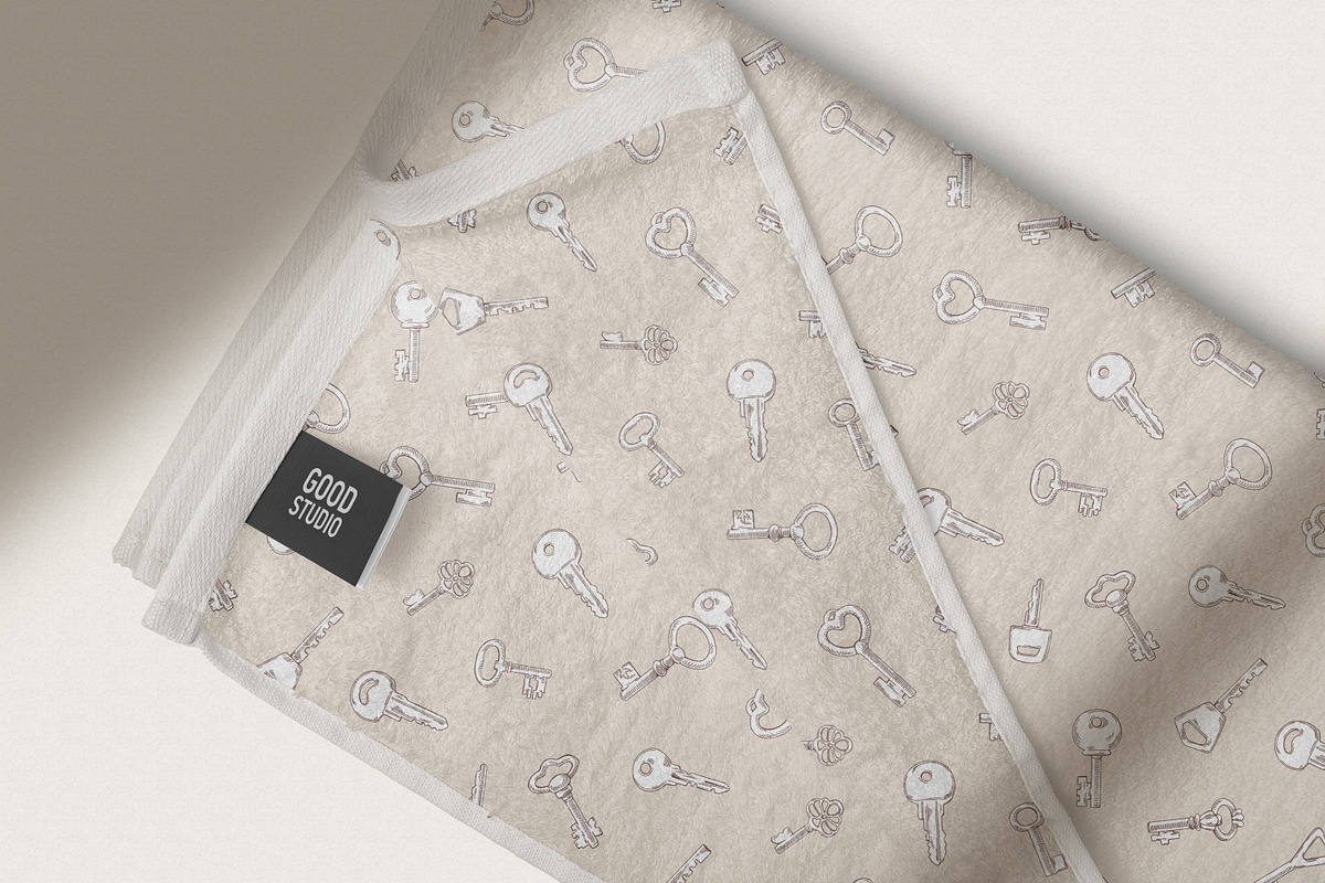 Vintage keys seamless patterns, a Pattern Graphic by Good Studio (Photo 8 of 9)